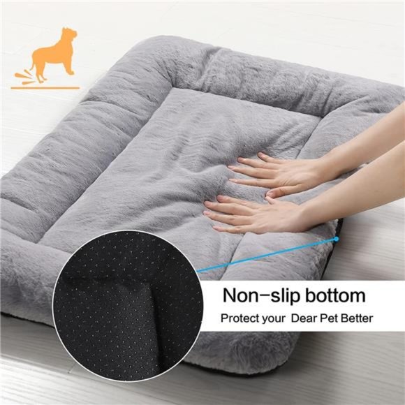 Dog Beds Crate Pad for Medium/Large DogsFit Metal,Ultra Soft,Washable &Anti-Slip - Picture 6 of 7